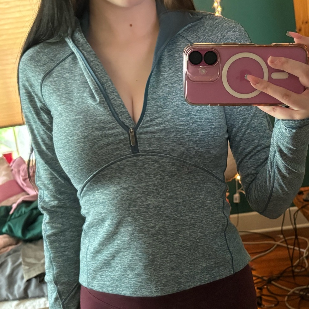 Lululemon Blue Half-Zip Athletic Pullover - image 3